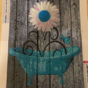 Completed diamond art painting